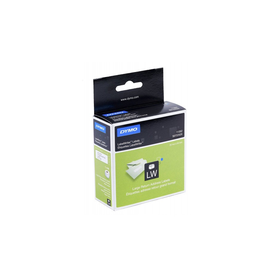 1001-ROLLO ETIQUETAS LABELWRITER 25X54MM BLANCO DYMO S0722520