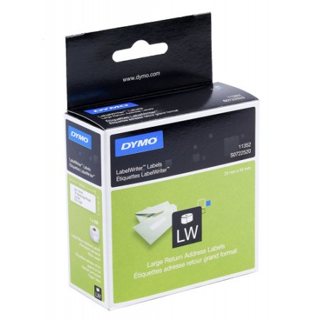 1001-ROLLO ETIQUETAS LABELWRITER 25X54MM BLANCO DYMO S0722520