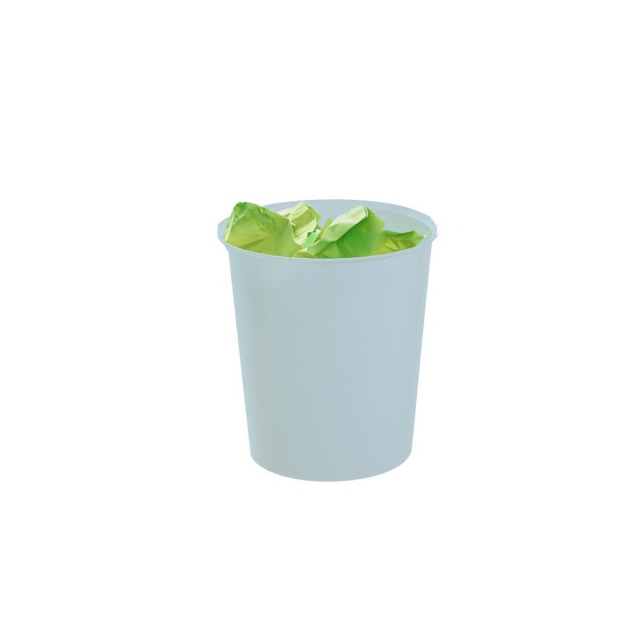 10068-PAPELERA ECOGREEN 100% RECICLADO Y RECICLABLE AZUL PASTEL 18 LITROS 290X310 MM ARCHIVO 2000 2001 AZ PS