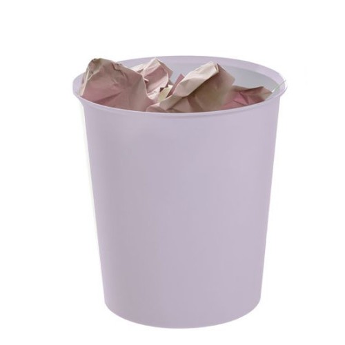 10069-PAPELERA ECOGREEN 100% RECICLADO Y RECICLABLE MALVA PASTEL 18 LITROS 290X310 MM ARCHIVO 2000 2001 ML PS