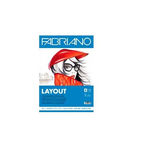 10075-BLOC LISO ENCOLADO A4 70HOJAS 75 GR TODO TIPO TINTAS FABRIANO F19100505