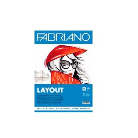 10075-BLOC LISO ENCOLADO A4 70HOJAS 75 GR TODO TIPO TINTAS FABRIANO F19100505
