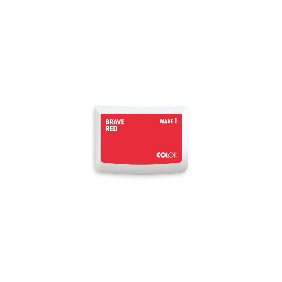 10081-TAMPON MAKE1 COLOR ROJO VALIENTE 50X90 MM COLOP 155111