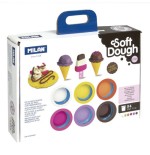 10114-MALETIN 6 BOTES PASTA BLANDA SOFT DOUGH DE 59GR + HERRAMIENTAS "HELADOS Y GOFRES" MILAN 913306ICW