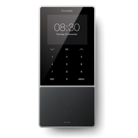 Safescan 125-0635 sistema de fichaje Negro Contrasena, Tarjeta inteligente Corriente alterna TFT Ethernet