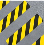 BOLSA 1 TIRA ADHESIVA ANTIDESLIZANTE 150X610MM AMARILLO/NEGRO TARIFOLD 197614