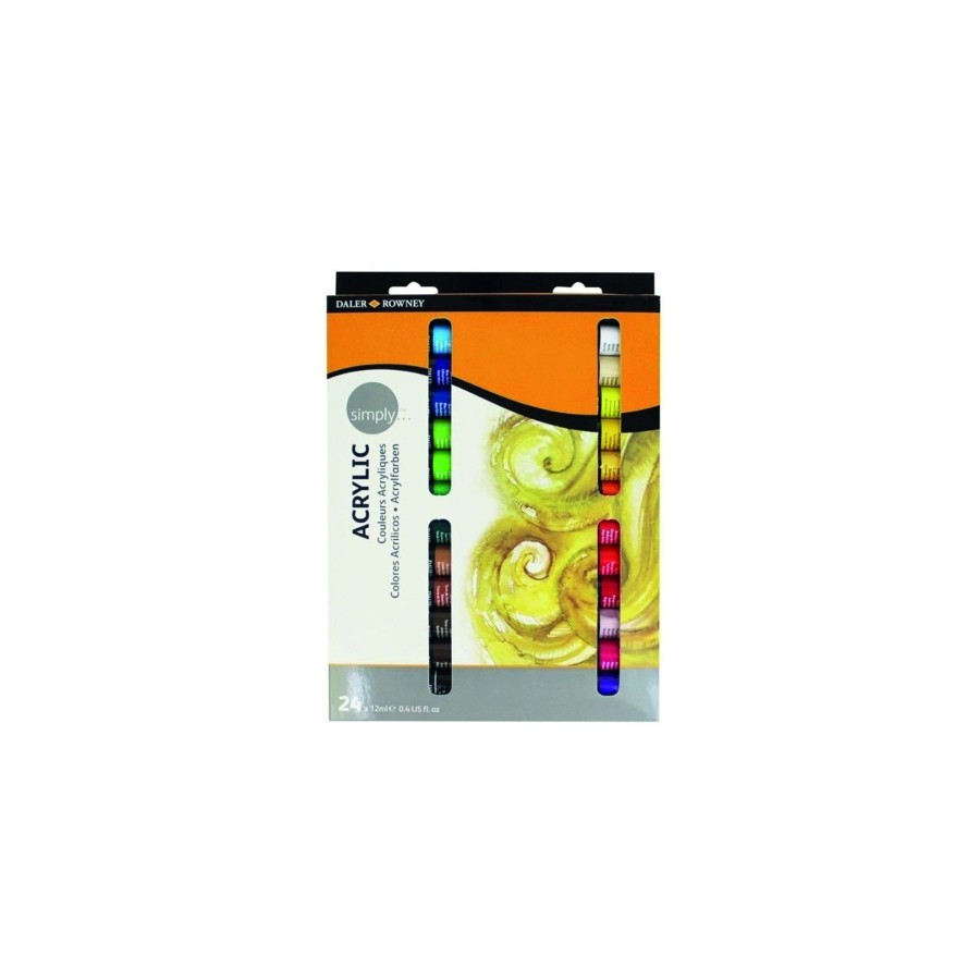 10182-SET PINTURA ACRILICA 24X 12ML SIMPLY DALER ROWNEY D126500024