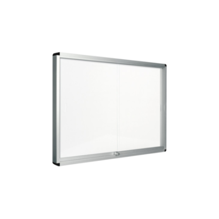 10264-Bi-Office Exhibit tablon para notas Interior Blanco Aluminio