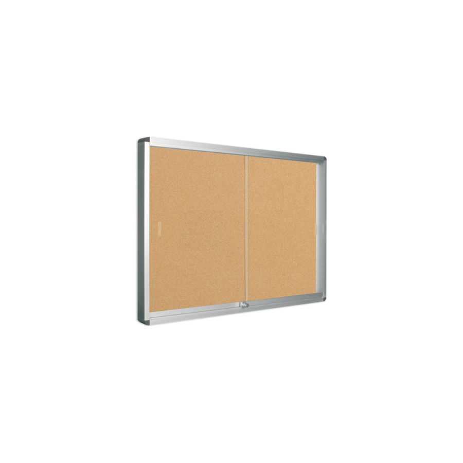 10268-Bi-Office Exhibit tablon para notas Interior Madera Aluminio