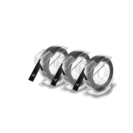 1027-PACK 3 CINTAS ETIQUETA NEGRO 9MMX3M. DYMO S0847730