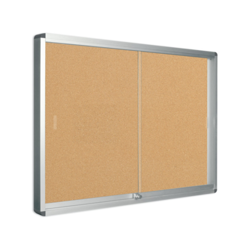 10272-Bi-Office Exhibit tablon para notas Interior Madera Aluminio