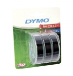 1028-PACK 3 CINTAS ETIQUETA NEGRO 9MMX3M. DYMO S0847730