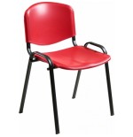 SILLA CONFIDENTE LOIRA PLASTICO ROJA UNISIT D5PS/RO