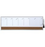 ORGANIZADOR SEMANAL MAGNETICO+TABLERO CORCHO HORIZONTAL 585x190MM NOBO 1903780