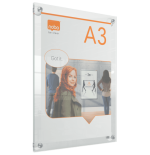 10355-PORTAPOSTER ACRILICO TRANSPARENTE MURAL REMOVIBLE A3 NOBO 1915599