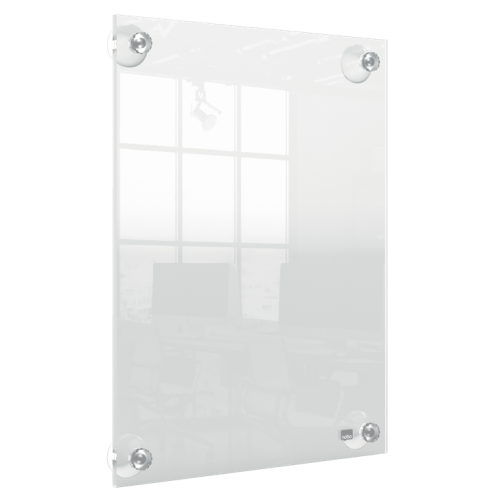 10356-PORTAPOSTER ACRILICO TRANSPARENTE MURAL REMOVIBLE A4 NOBO 1915600