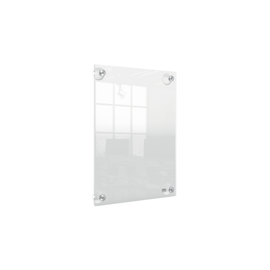 10356-PORTAPOSTER ACRILICO TRANSPARENTE MURAL REMOVIBLE A4 NOBO 1915600