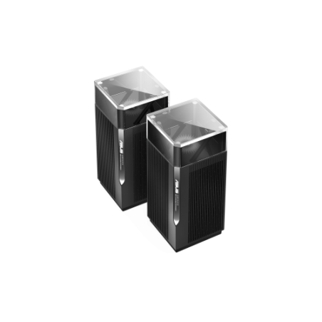 ASUS ZenWiFi Pro XT12 (2-PK) router inalambrico Gigabit Ethernet Tribanda (2,4 GHz/5 GHz/5 GHz) Negro