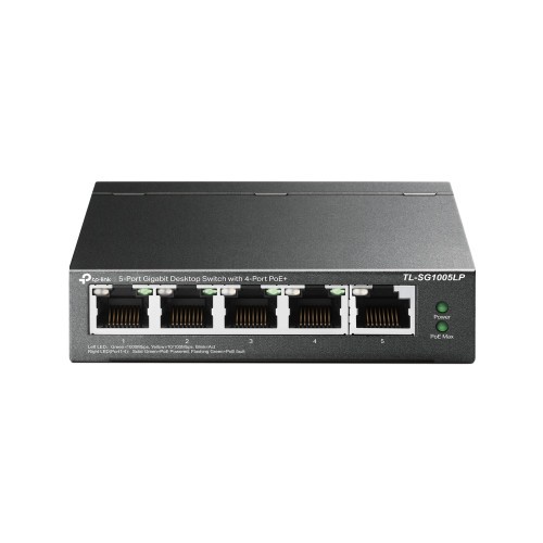 10433-TP-LINK TL-SG1005LP switch No administrado Gigabit Ethernet (10/100/1000) Energia sobre Ethernet (PoE) Negro