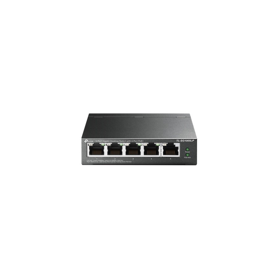 10433-TP-LINK TL-SG1005LP switch No administrado Gigabit Ethernet (10/100/1000) Energia sobre Ethernet (PoE) Negro