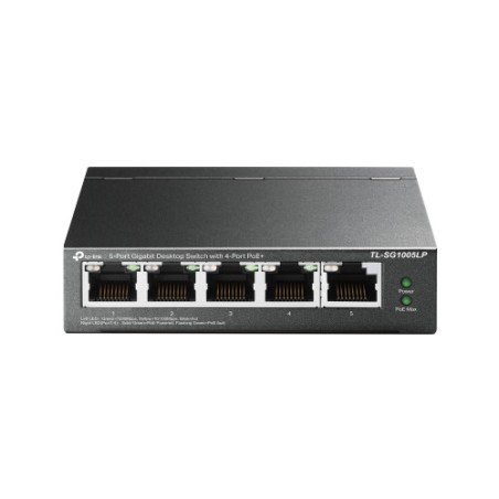 10433-TP-LINK TL-SG1005LP switch No administrado Gigabit Ethernet (10/100/1000) Energia sobre Ethernet (PoE) Negro