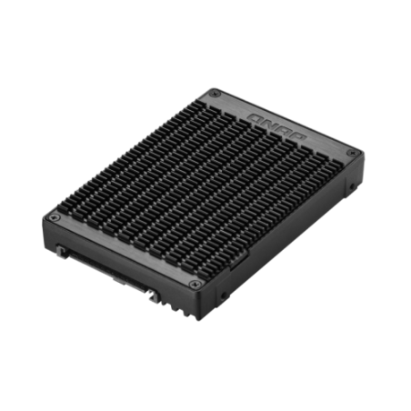 10440-QNAP QDA-UMP4 caja para disco duro externo Caja externa para unidad de estado solido (SSD) Negro 2.5"