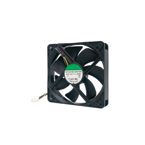 10457-QNAP Fan 120x120x25mm 12V 4PIN 2200 RPM Conjunto de chips Ventilador Negro 1 pieza(s)