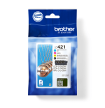 10495-Brother LC-421VAL PagePack 4 pieza(s) Original Rendimiento estandar Negro, Cian, Magenta, Amarillo