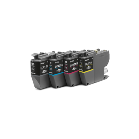 10496-Brother LC-421VAL PagePack 4 pieza(s) Original Rendimiento estandar Negro, Cian, Magenta, Amarillo
