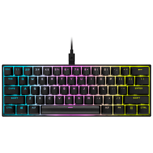 Corsair K65 RGB MINI teclado USB QWERTY Ingles, Espanol Negro
