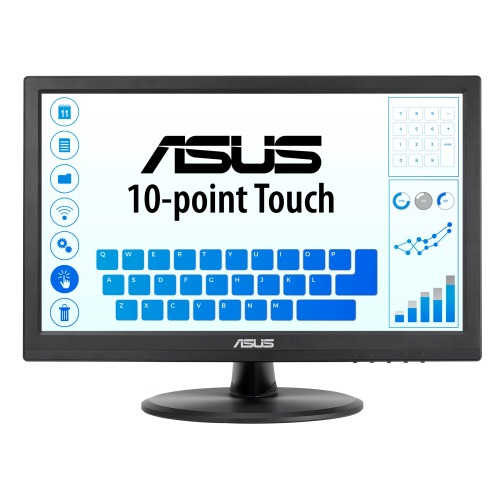 ASUS VT168HR 39,6 cm (15.6") 1366 x 768 Pixeles Multi-touch Negro