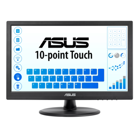 ASUS VT168HR 39,6 cm (15.6") 1366 x 768 Pixeles Multi-touch Negro
