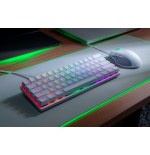 10620-Razer Huntsman Mini teclado USB QWERTY Internacional de EE.UU. Blanco