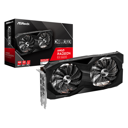 Asrock Challenger AMD Radeon RX 6600 D 8GB GDDR6