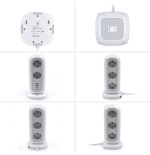 Ewent EW3861 base multiple 2 m 11 salidas AC Interior Blanco