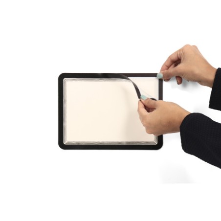 PACK DE 2 MARCOS ADHESIVO MAGNETO A5 CIERRE MAGNETICO NEGRO TARIFOLD 194977