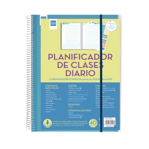 10676-PLANIFICADOR DE CLASES DOCENTE 230X310 1 DIA PAGINA FINOCAM 5341000