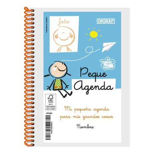 10686-AGENDA ESCOLAR 2022-2023 PEQUE 8o DIA PAGINA TAPA PERSONALIZABLE INGRAF 350984