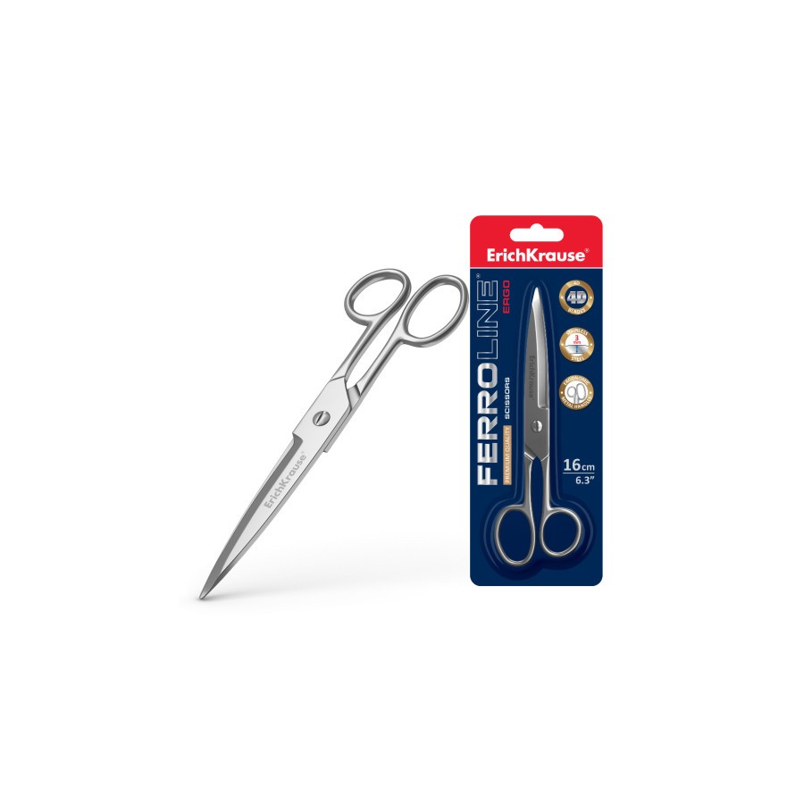 10764-BLISTER TIJERAS FERRO 16 CM ERICH KRAUSE 14851