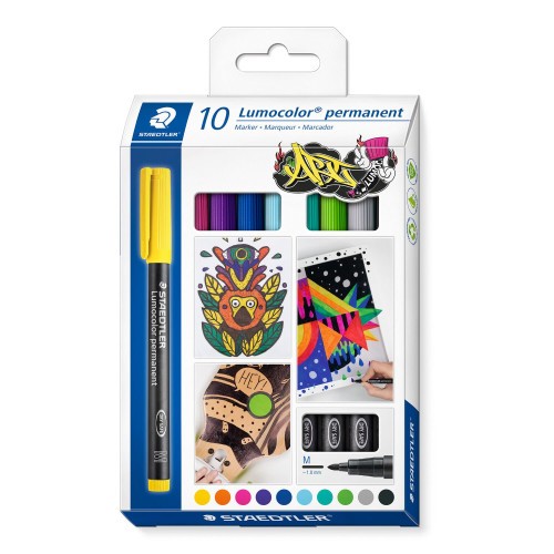 10779-Staedtler Lumocolor 317 C10 marcador permanente Surtido Colores surtidos 10 pieza(s)