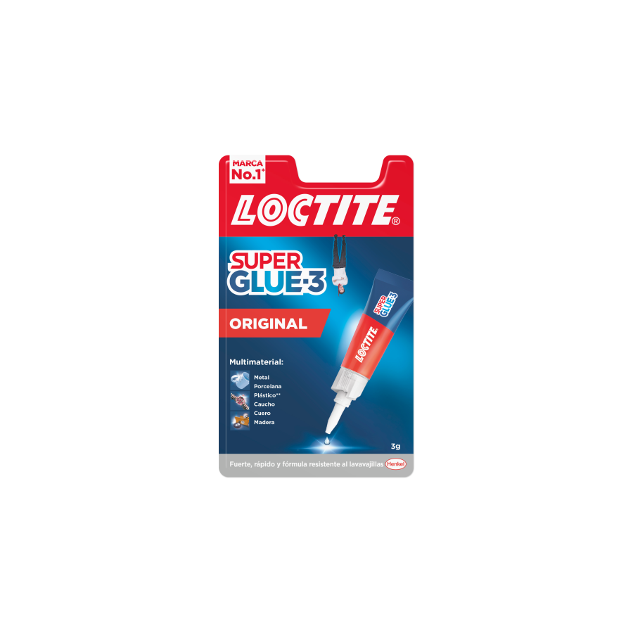 ADHESIVO INSTANTANEO SUPER GLUE-3 3GR ORIGINAL LOCTITE 2640968