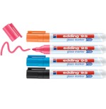 10811-BOLSA CON 4 MARCADORES EDDING 95 COLORES NEGRO, AZUL, ROSA Y NARANJA EDDING 95-999