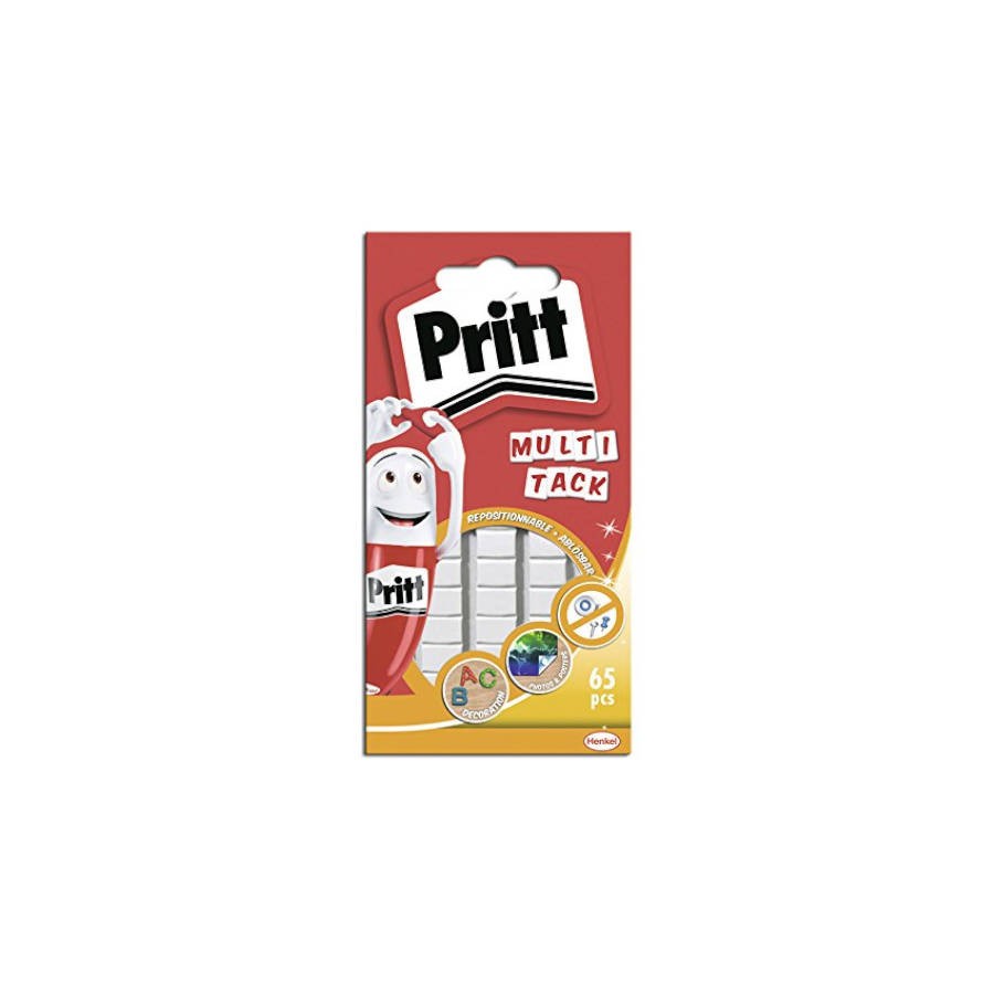 1082-MASILLA ADHESIVA MULTI-TACK 65 PASTILLAS PRITT 1444966