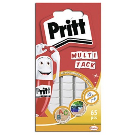 1082-MASILLA ADHESIVA MULTI-TACK 65 PASTILLAS PRITT 1444966