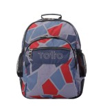 10845-Totto Crayoles mochila Mochila escolar Gris, Rojo Poliester
