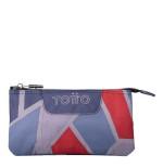 10847-Totto Tablero Estuche suave Gris, Rojo