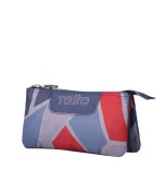 10848-Totto Tablero Estuche suave Gris, Rojo