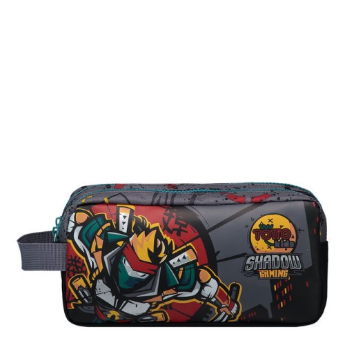 10849-Totto Kazumi Estuche suave Negro, Gris