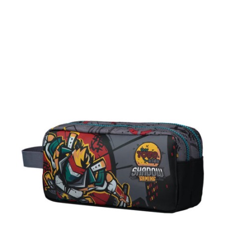 10850-Totto Kazumi Estuche suave Negro, Gris