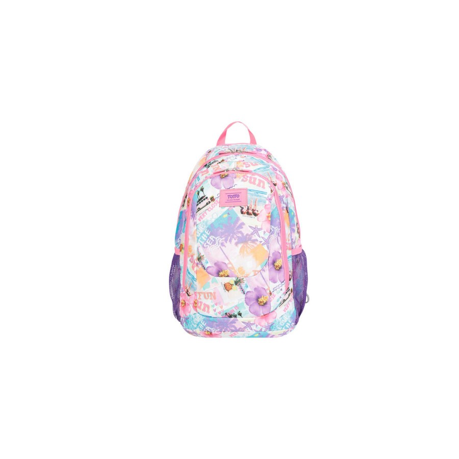 10851-Totto Goctal mochila Mochila escolar Rosa Poliester